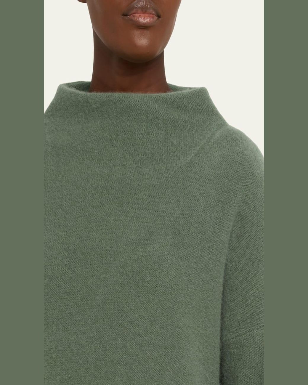 Vince Natural Boiled Cashmere Turtleneck Pullover