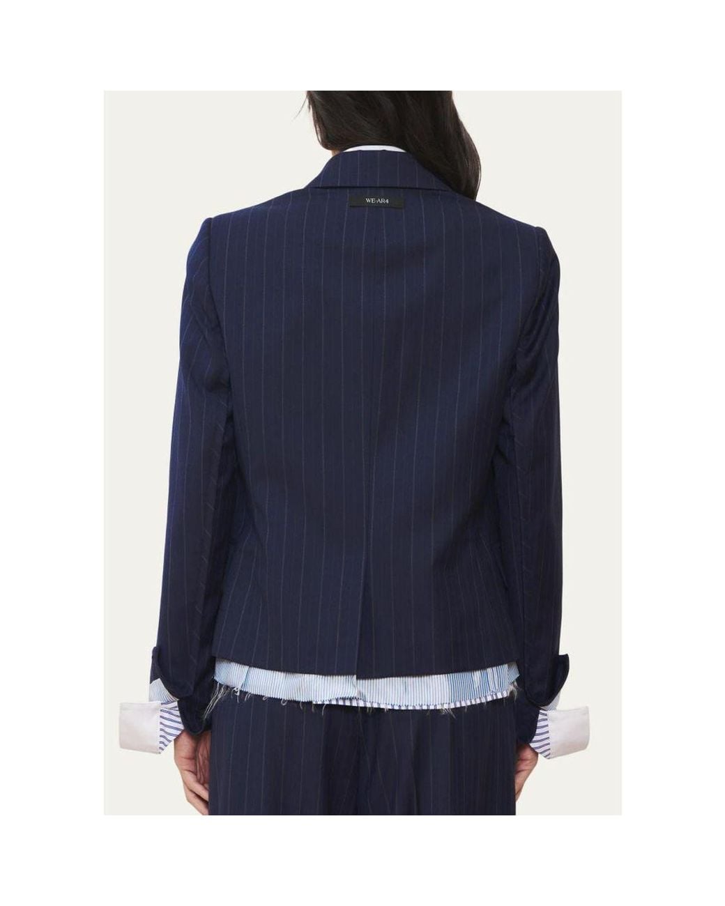 WE-AR4 Blue The Hutton Single-Breasted Blazer