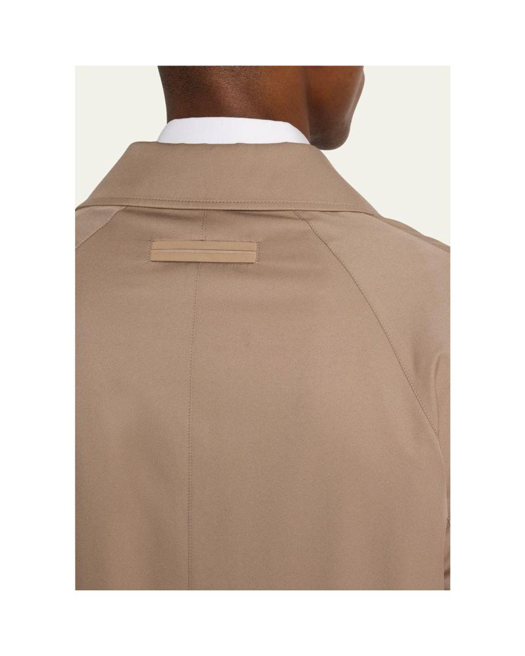 Zegna Natural Microfiber Raincoat for men