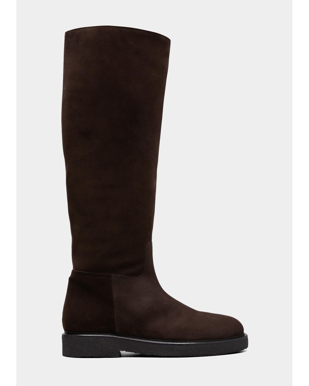 LEGRES Model 49 Suede Riding Boots in Brown | Lyst