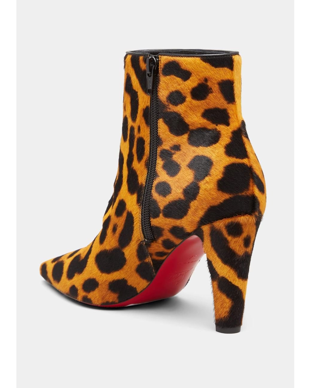 Cheetah heel clearance booties