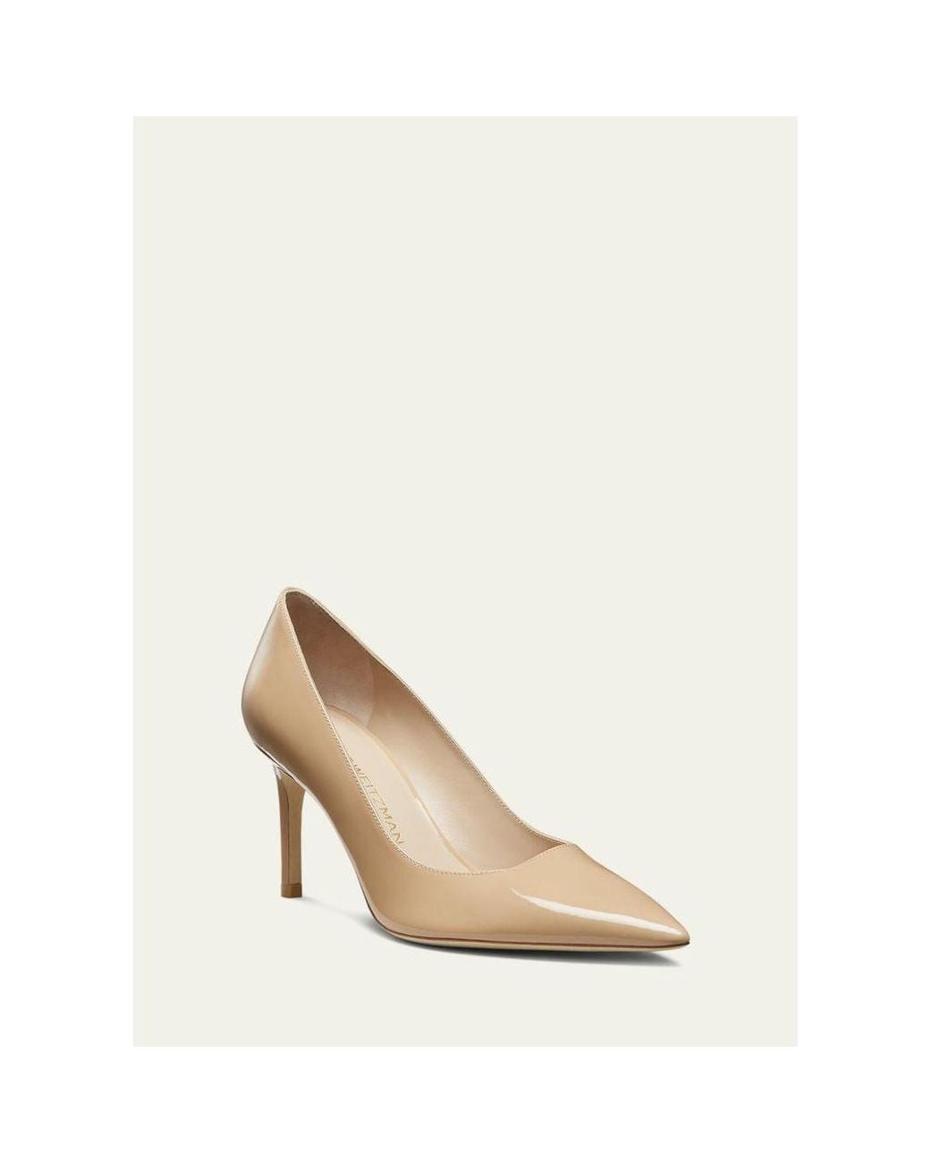 Stuart Weitzman Natural Stuart Patent Stiletto Pumps