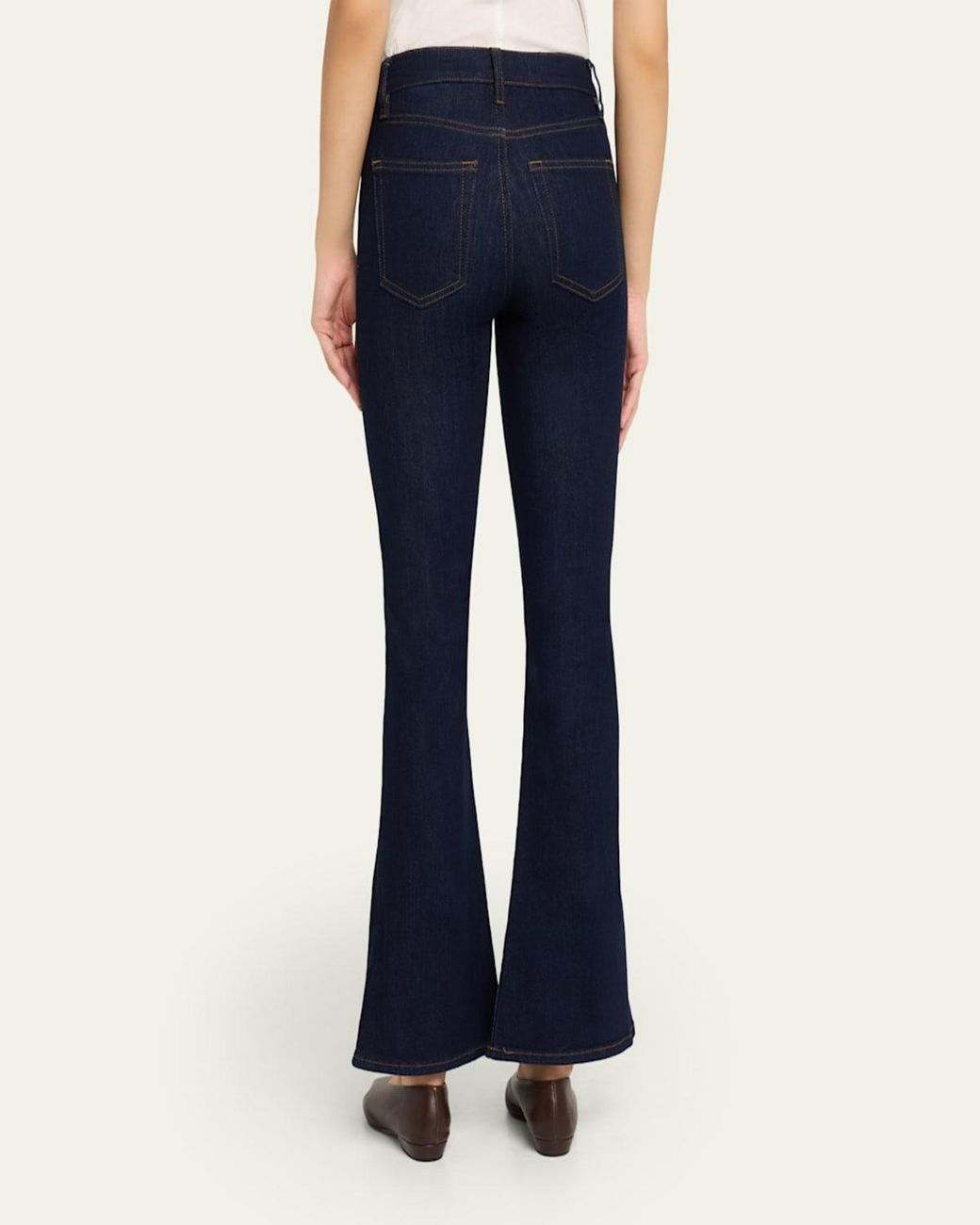 FRAME The Icon Flare Jeans in Blue | Lyst