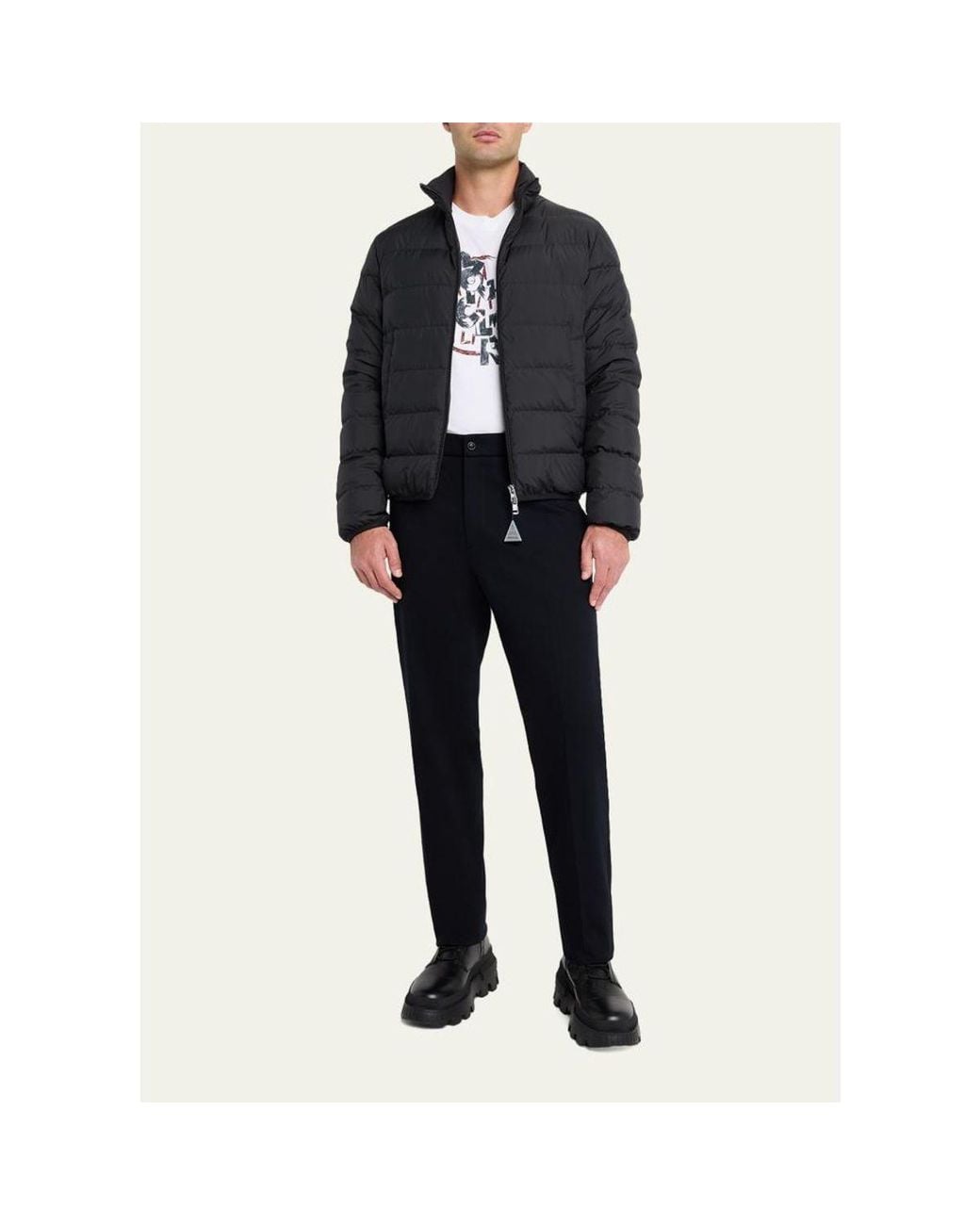 Moncler Blue Baudinet Puffer Jacket for men