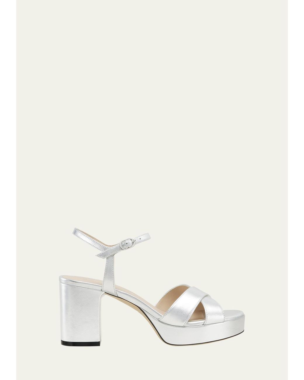 Stuart Weitzman Natural Dayna Platform 80 Sandals