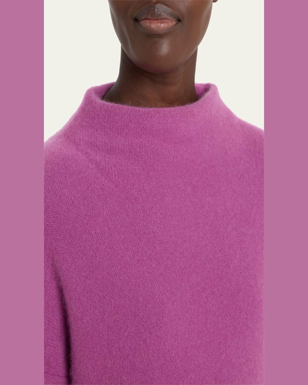 Vince Natural Boiled Cashmere Turtleneck Pullover
