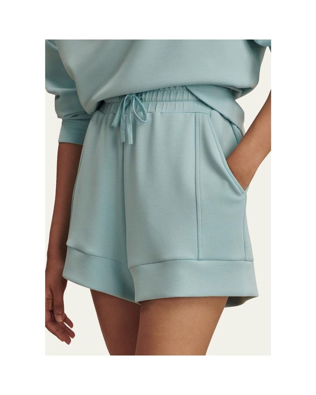 Varley White Atrium Drawstring Shorts