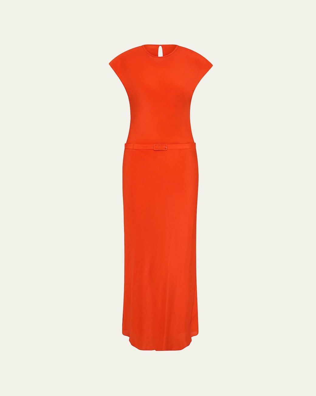 SIR. Fresca Belted Silk Dress in Red | Lyst
