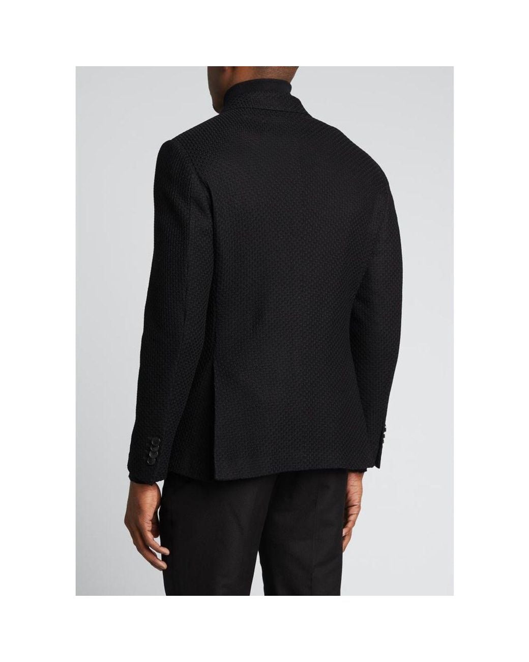 Etro Blue Basic Knit Blazer for men