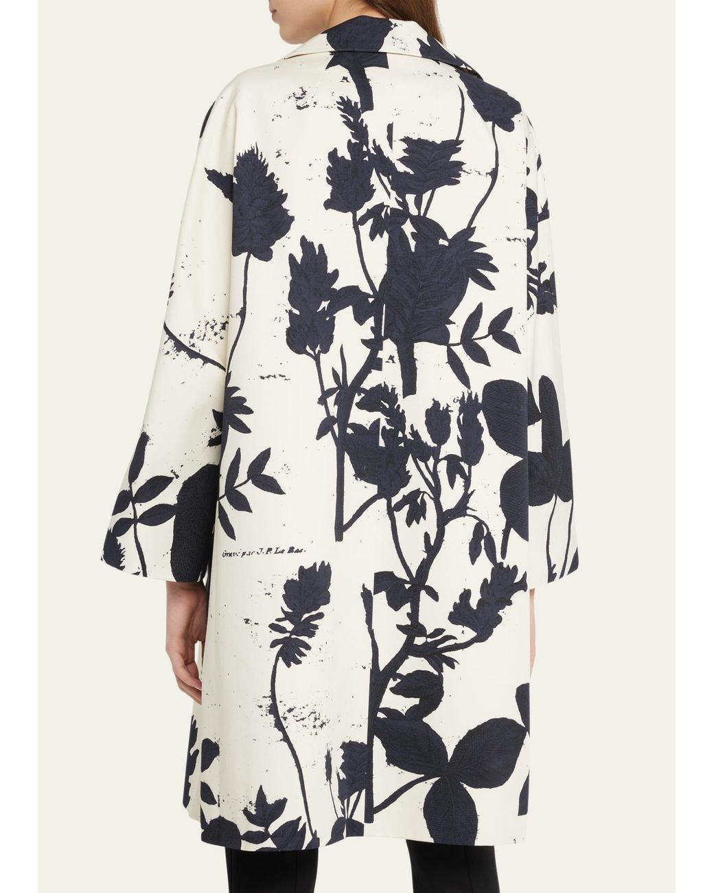 Libertine Cyanotypes Abstract Printed Top Coat in Natural | Lyst