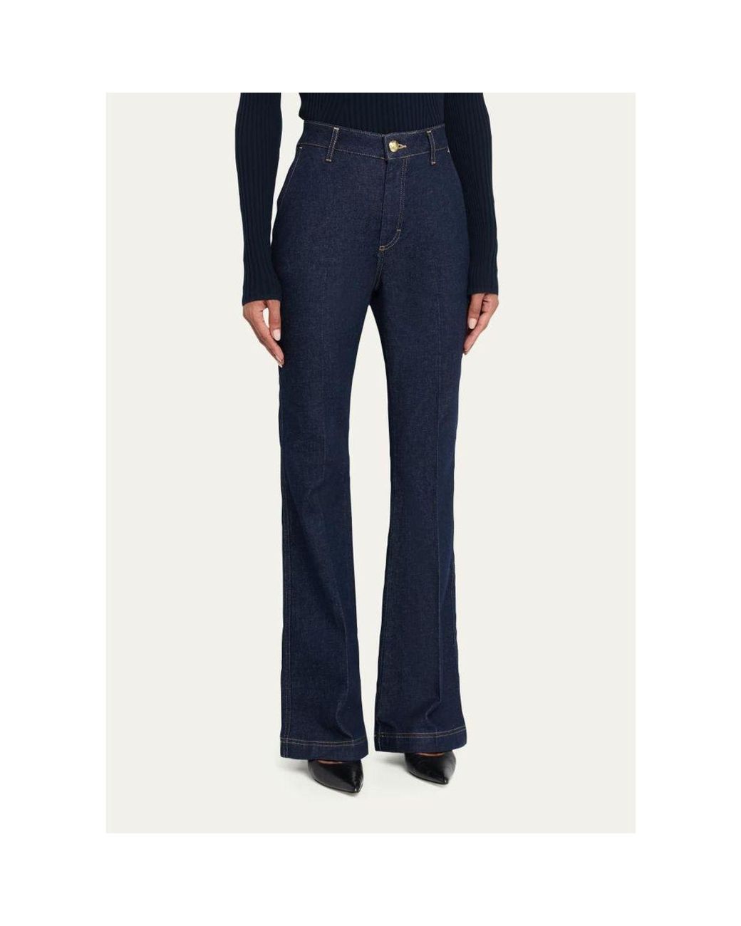 Jonathan Simkhai Blue Kenna Bootcut Jeans