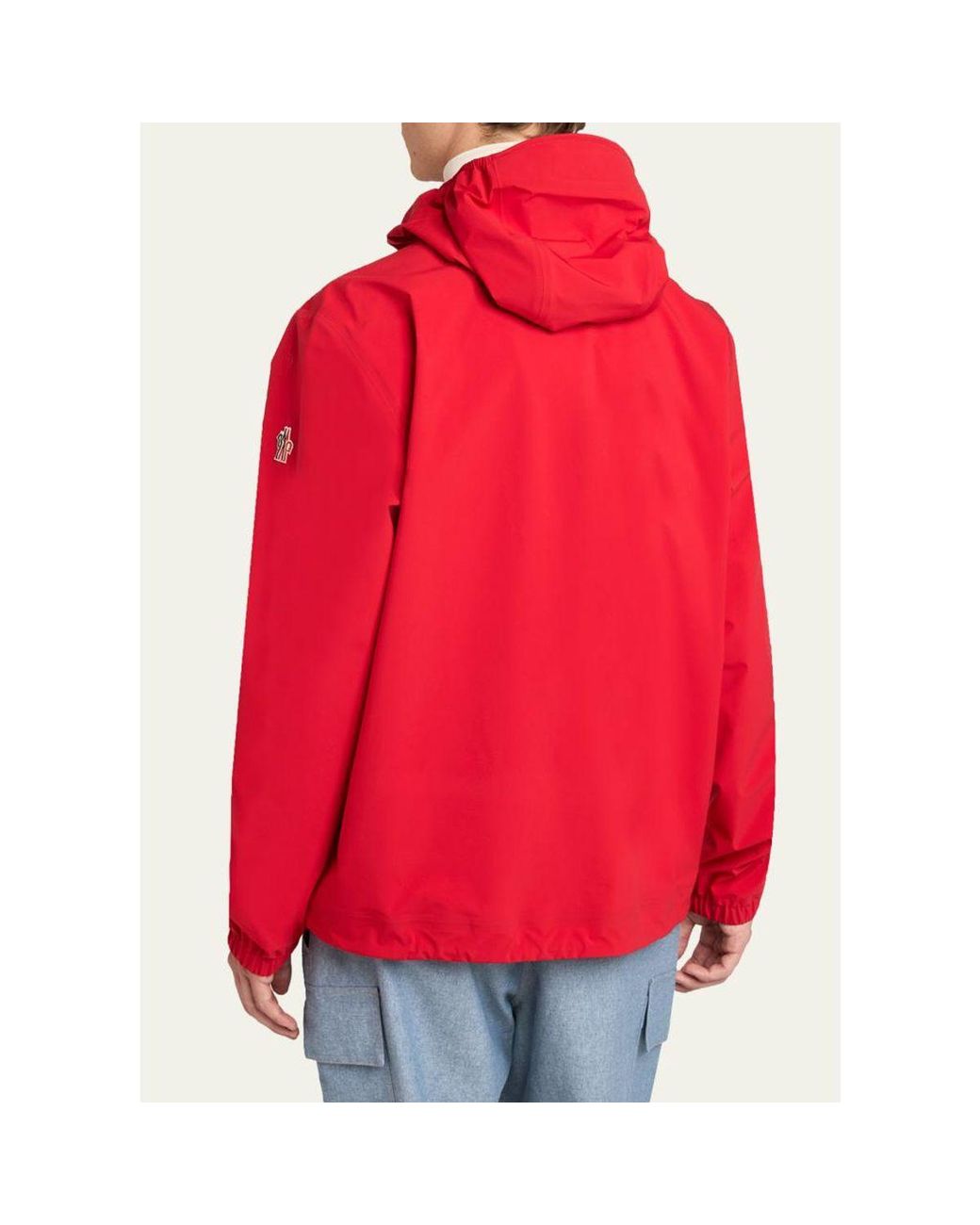 Moncler Red Shipton Hooded Shell Jacket for men
