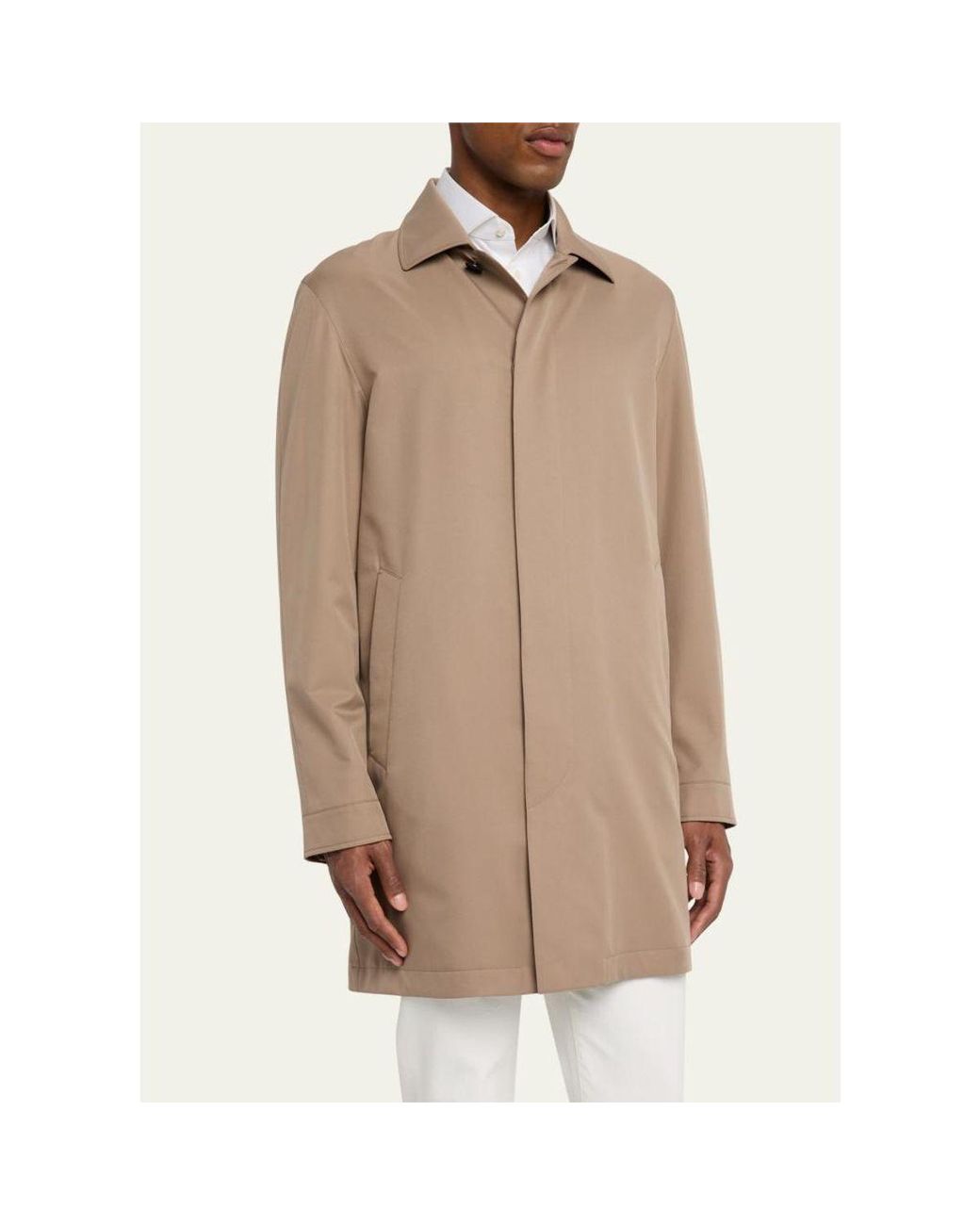 Zegna Natural Microfiber Raincoat for men