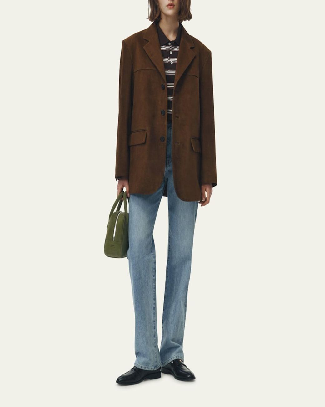 DUNST Brown Tailored Suede Jacket