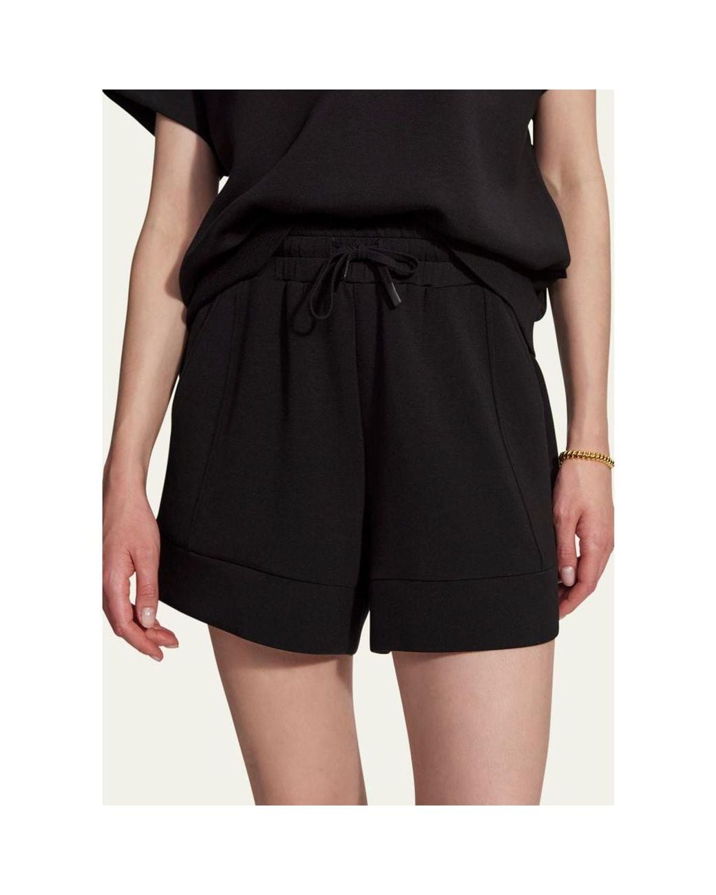 Varley White Atrium Drawstring Shorts