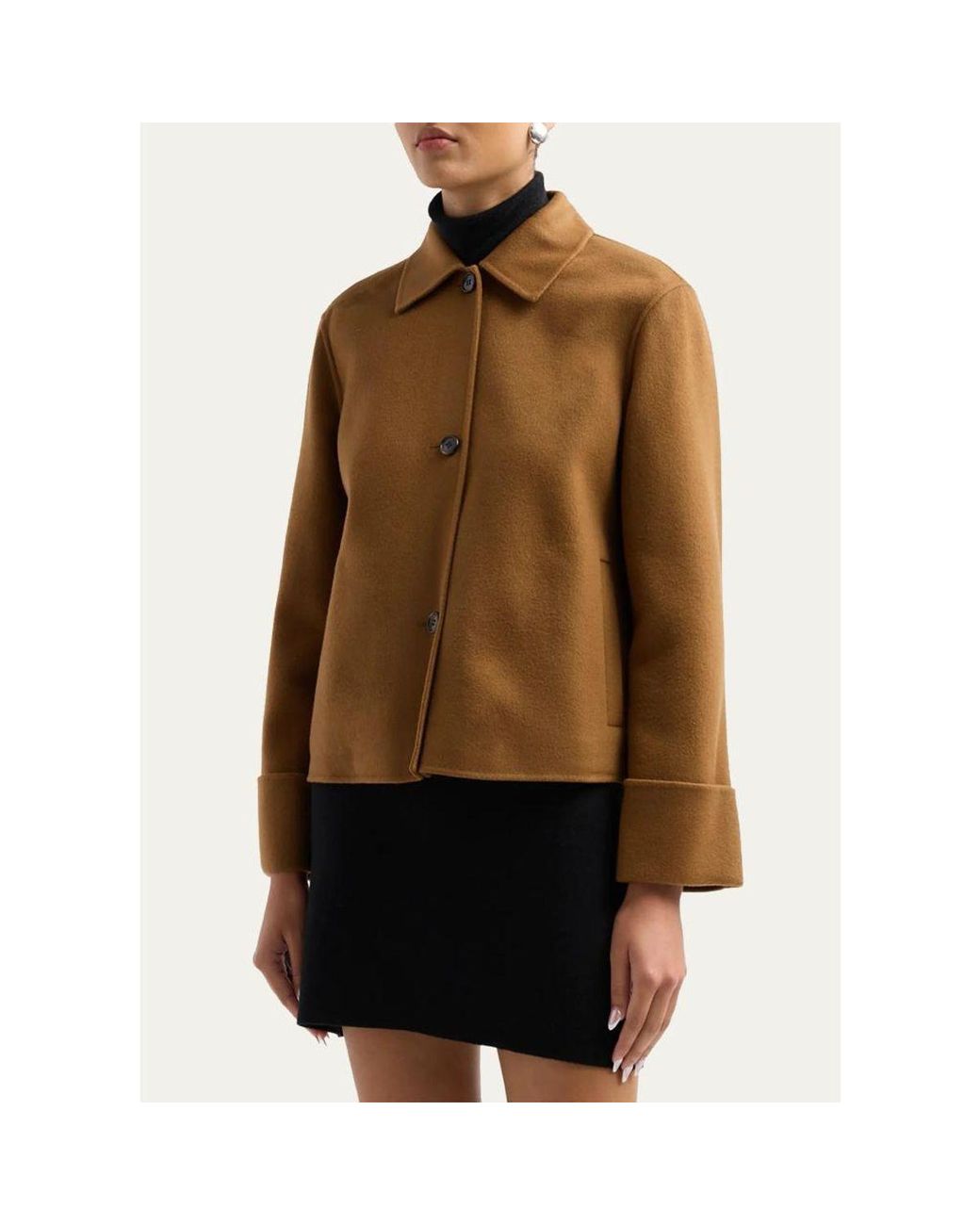 Theory Natural Boxy Cuffed Jacket