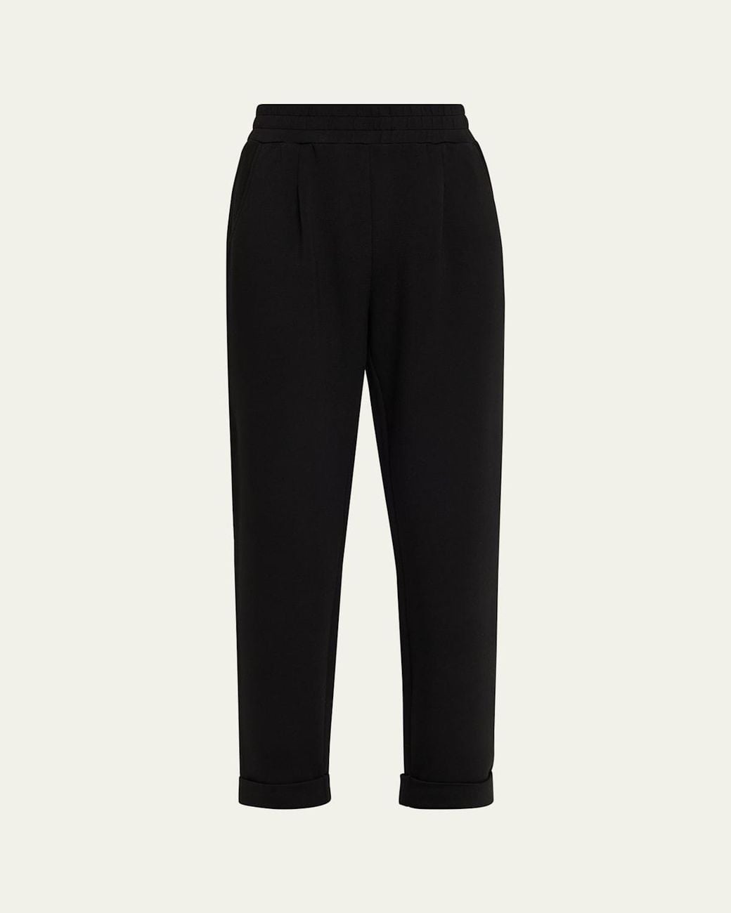 Varley Black The Rolled Cuff Pants