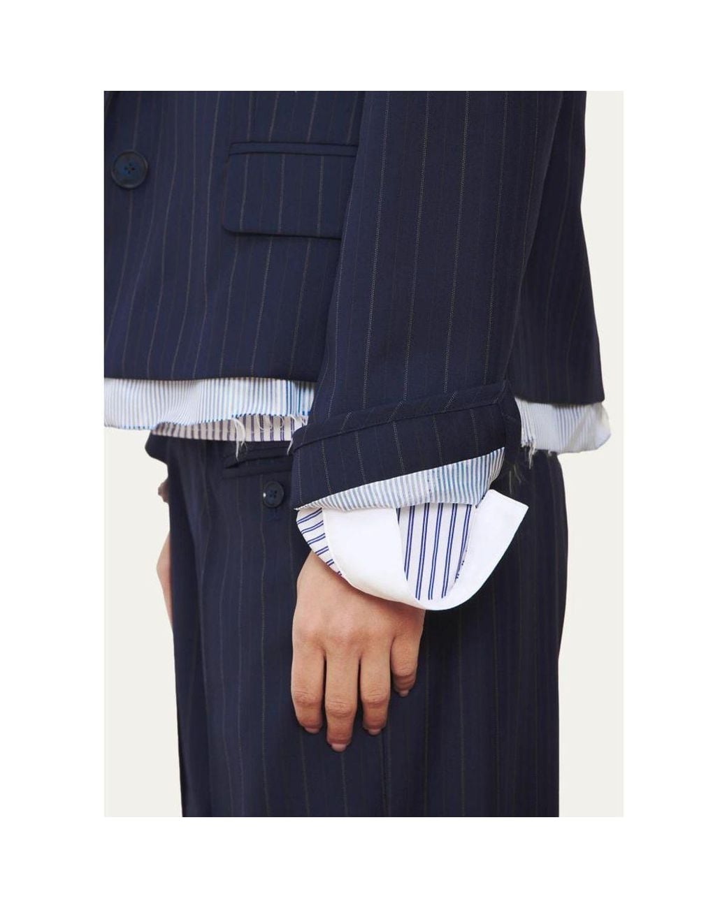 WE-AR4 Blue The Hutton Single-Breasted Blazer