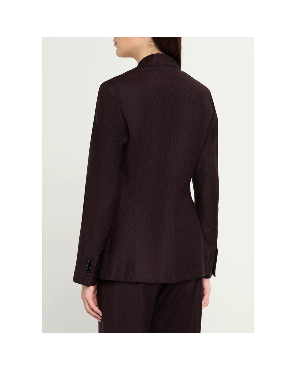 Kiton Black Pinstriped Wool-Blend Single-Breasted Jacket