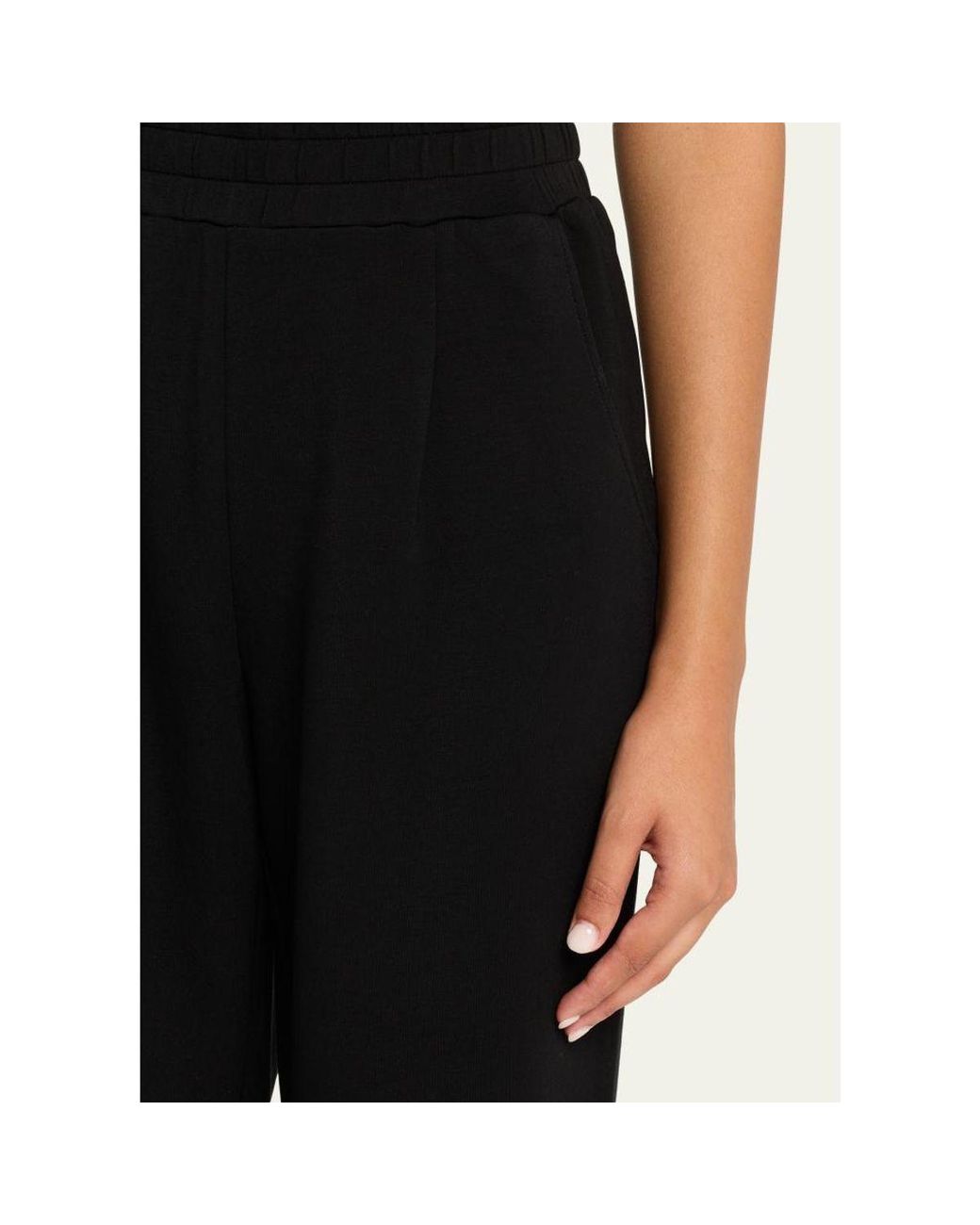 Varley Black The Rolled Cuff Pants