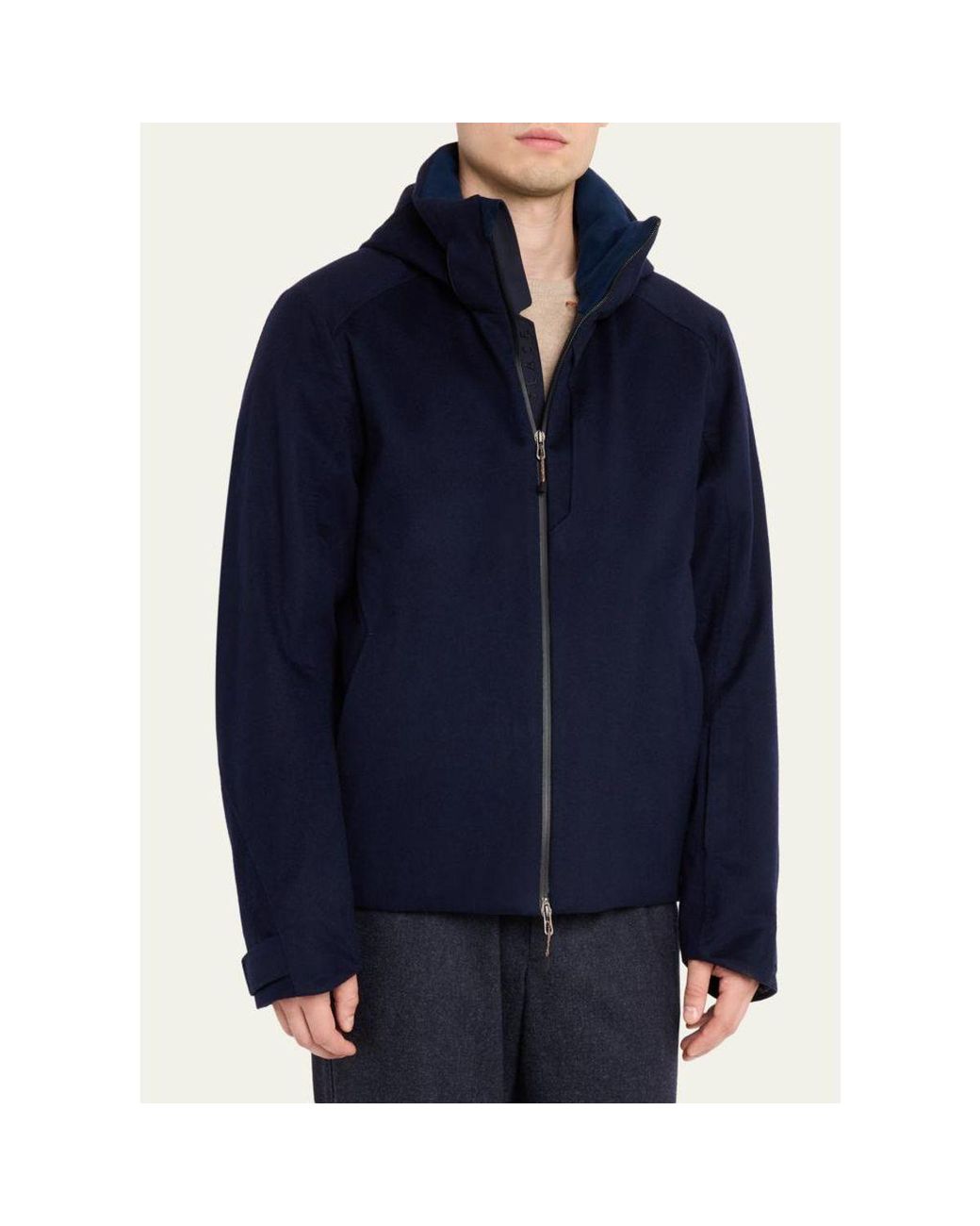 Sease Blue Balma Cashmere Jacket for men