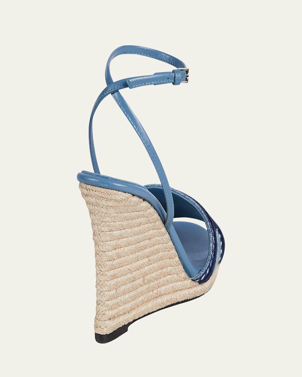 Gucci Ines Logo Denim Wedge Espadrilles in Blue | Lyst display picture 3