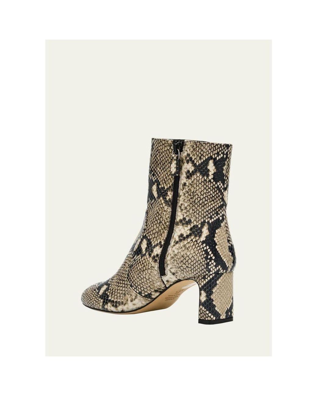 Stuart Weitzman Natural Babette-Printed Leather Booties