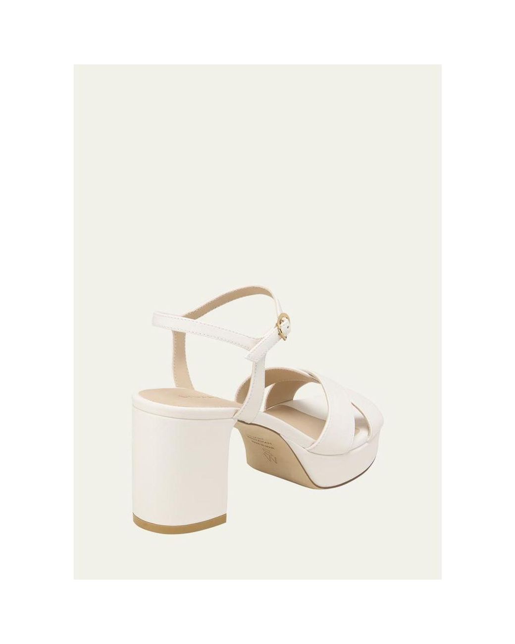 Stuart Weitzman Natural Dayna Platform 80 Sandals