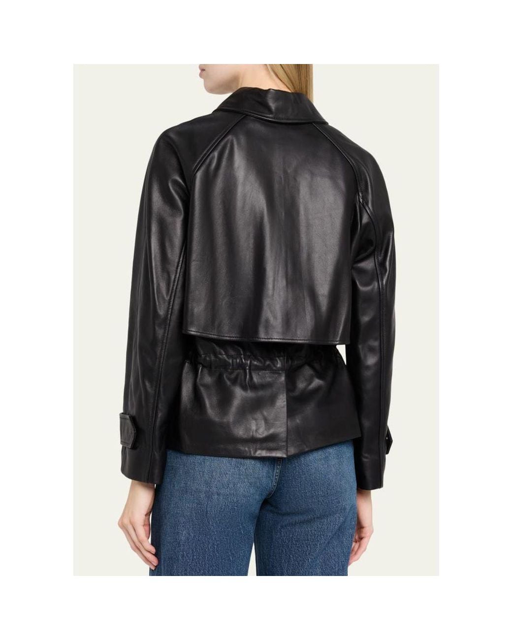 A.L.C. Black Maeve Lambskin Jacket