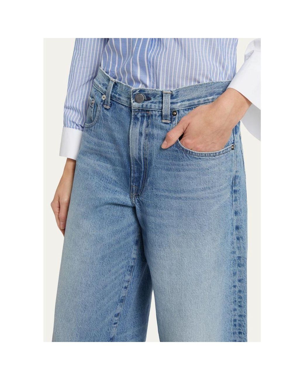 Twp Blue Tiny Dancer Wide-Leg Jeans