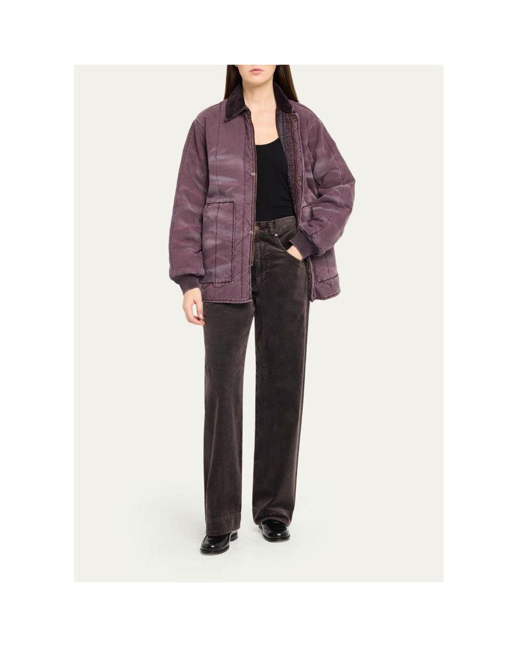 6397 Purple Reversible Freezer Jacket