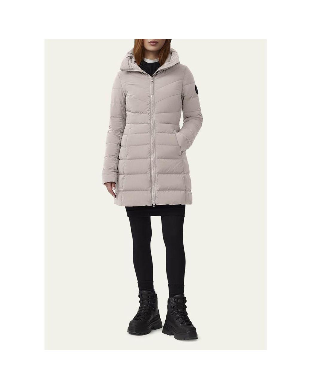 Canada Goose Gray Clair Coat Label