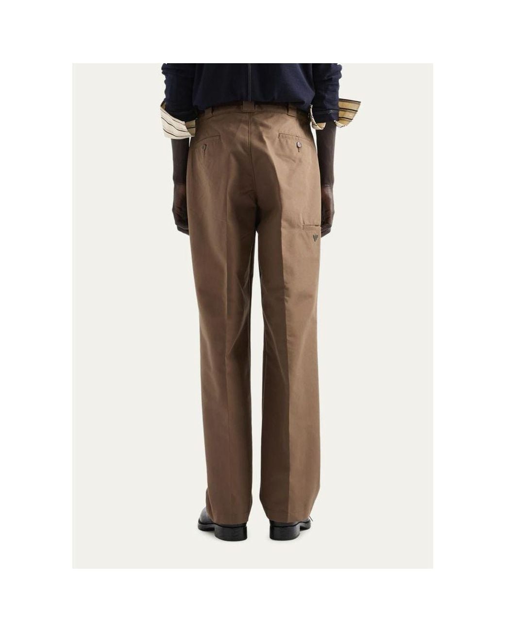 Prada Natural Technical Canvas Cotton Pants for men