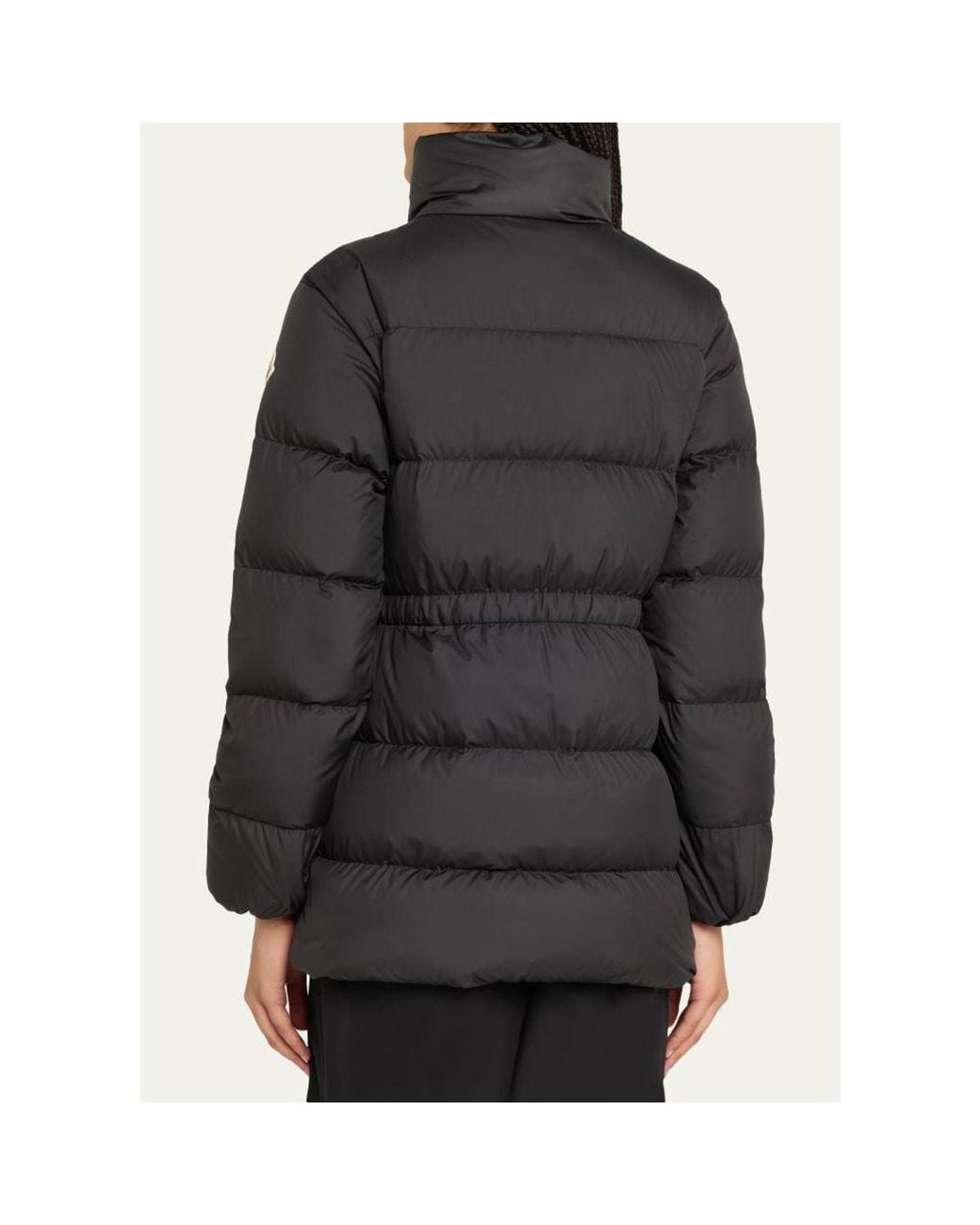 Moncler Gray Brossette Down Puffer Jacket
