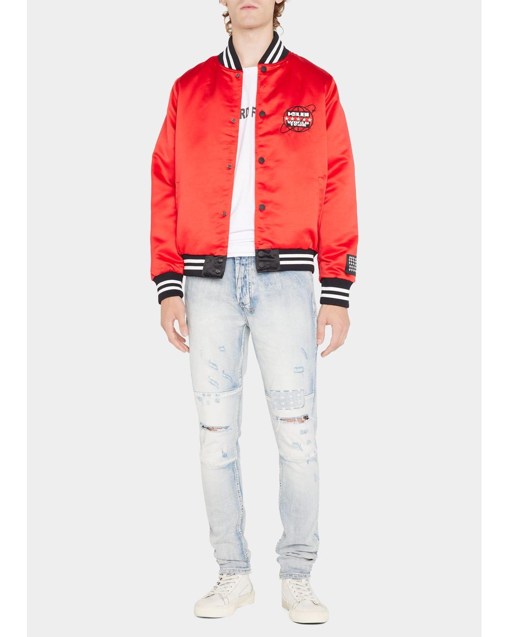 Ksubi World Tour Colorblock Jacket in Red for Men Lyst
