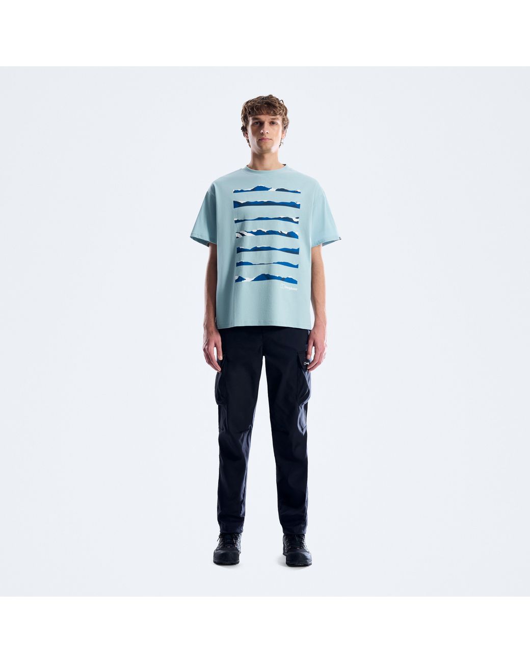 Berghaus Blue Geo Landscape Tee for men