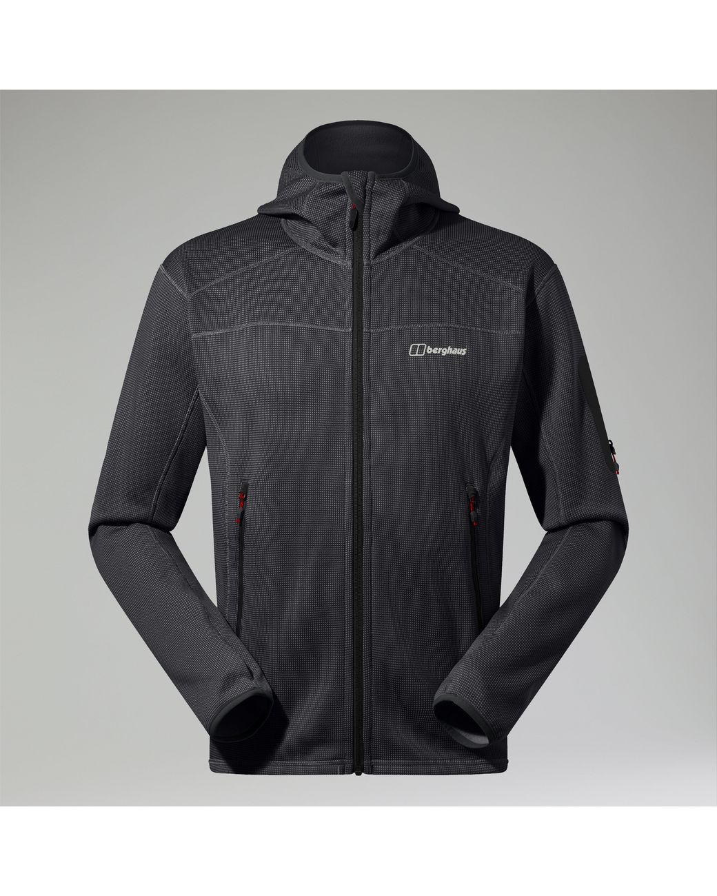 Berghaus Black Pravitale Mountain 2.0 Hooded Fleece Jacket for men