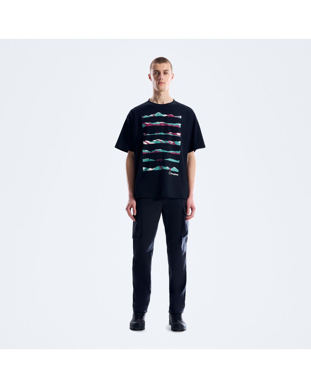 Berghaus Blue Geo Landscape Tee for men