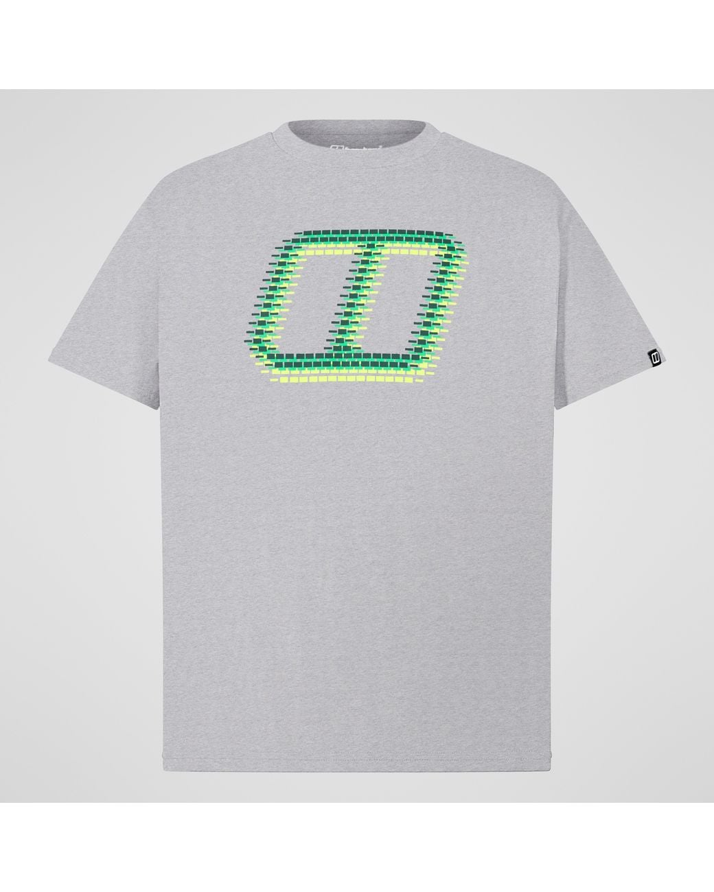 Berghaus Gray Glitched Blocks Tee for men