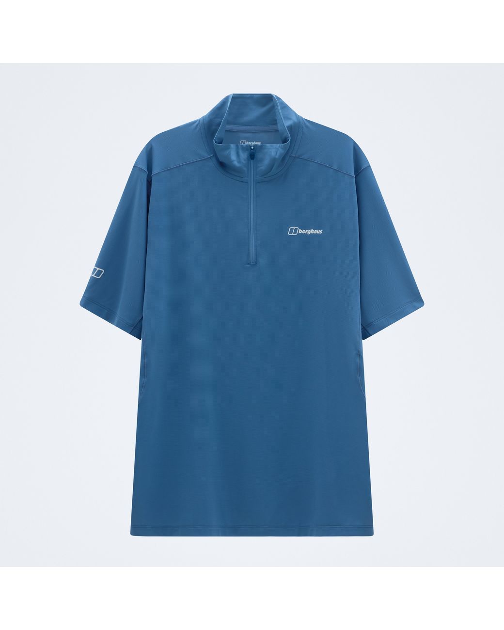 Berghaus Blue Bowburn Half Zip Tech Tee for men