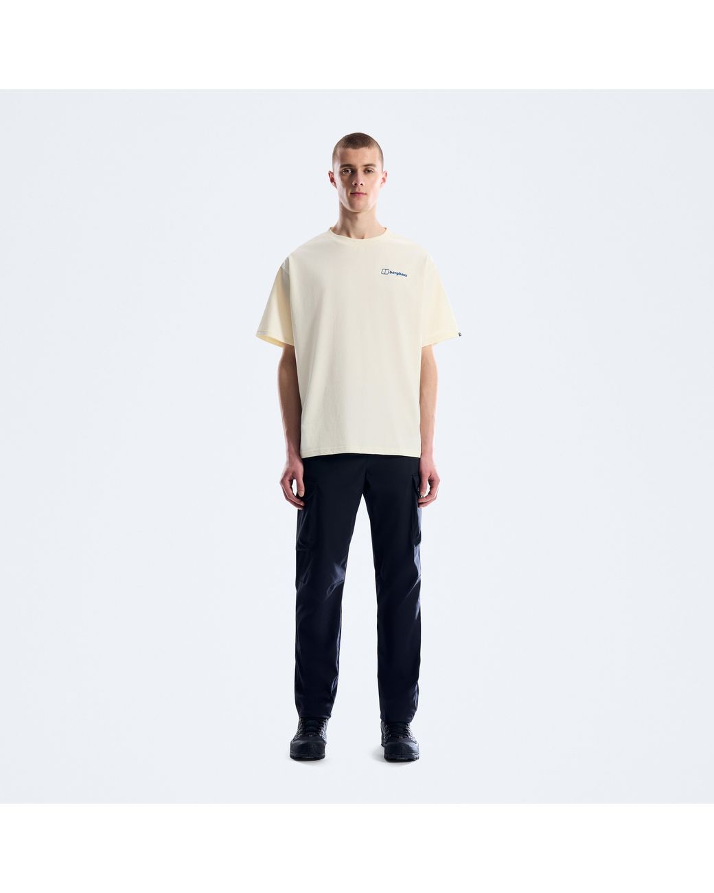 Berghaus White Geo Mountain Tee for men