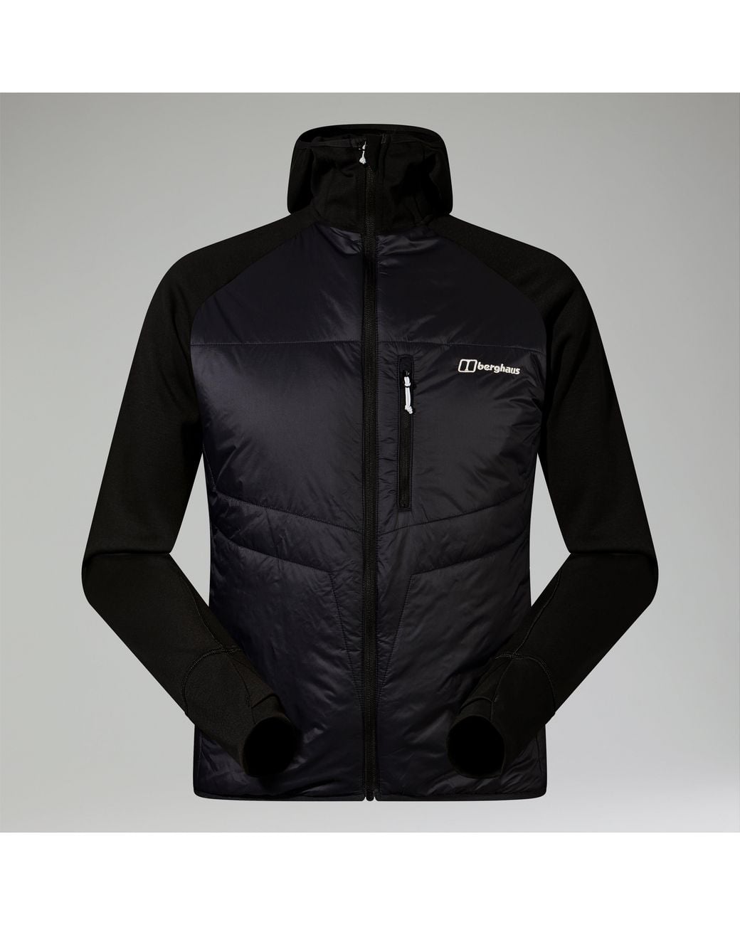 Berghaus Black Trawden Hybrid Hooded Jacket for men