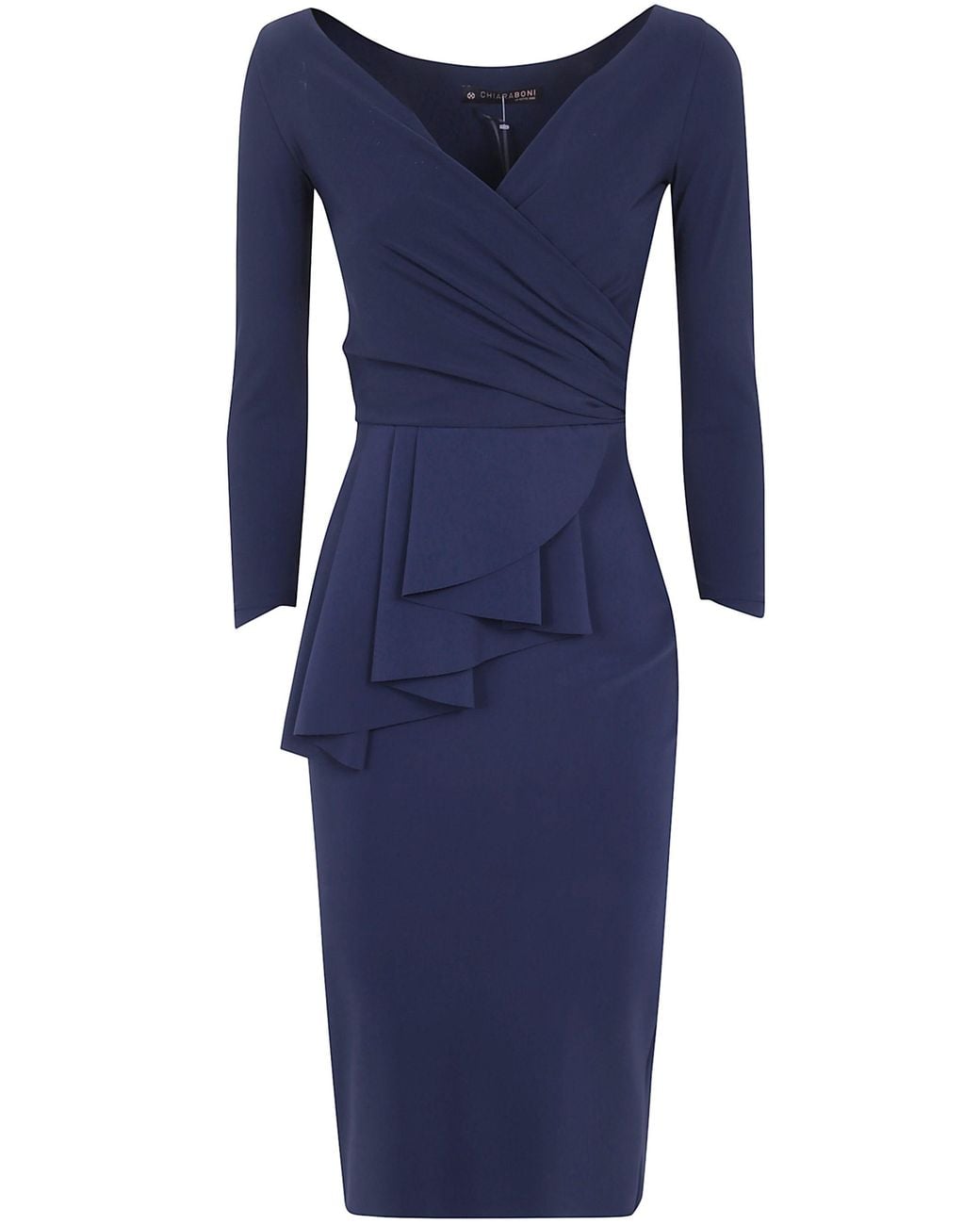 La Petite Robe Di Chiara Boni Blue Jersey Dress "Ariane"