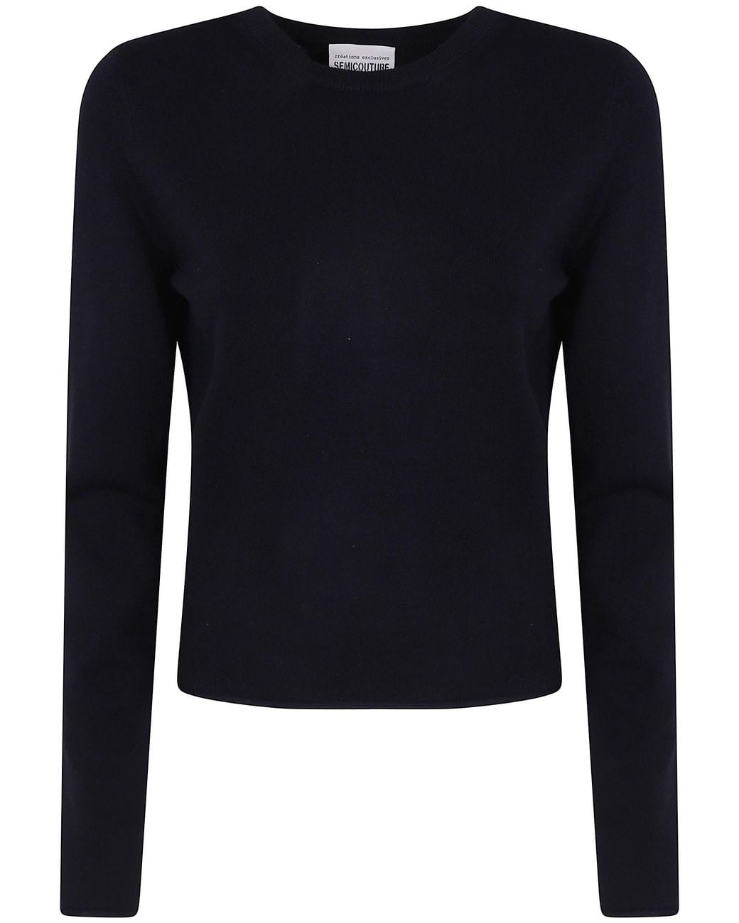 Semicouture Blue Sweater Naked Back "Kristy"