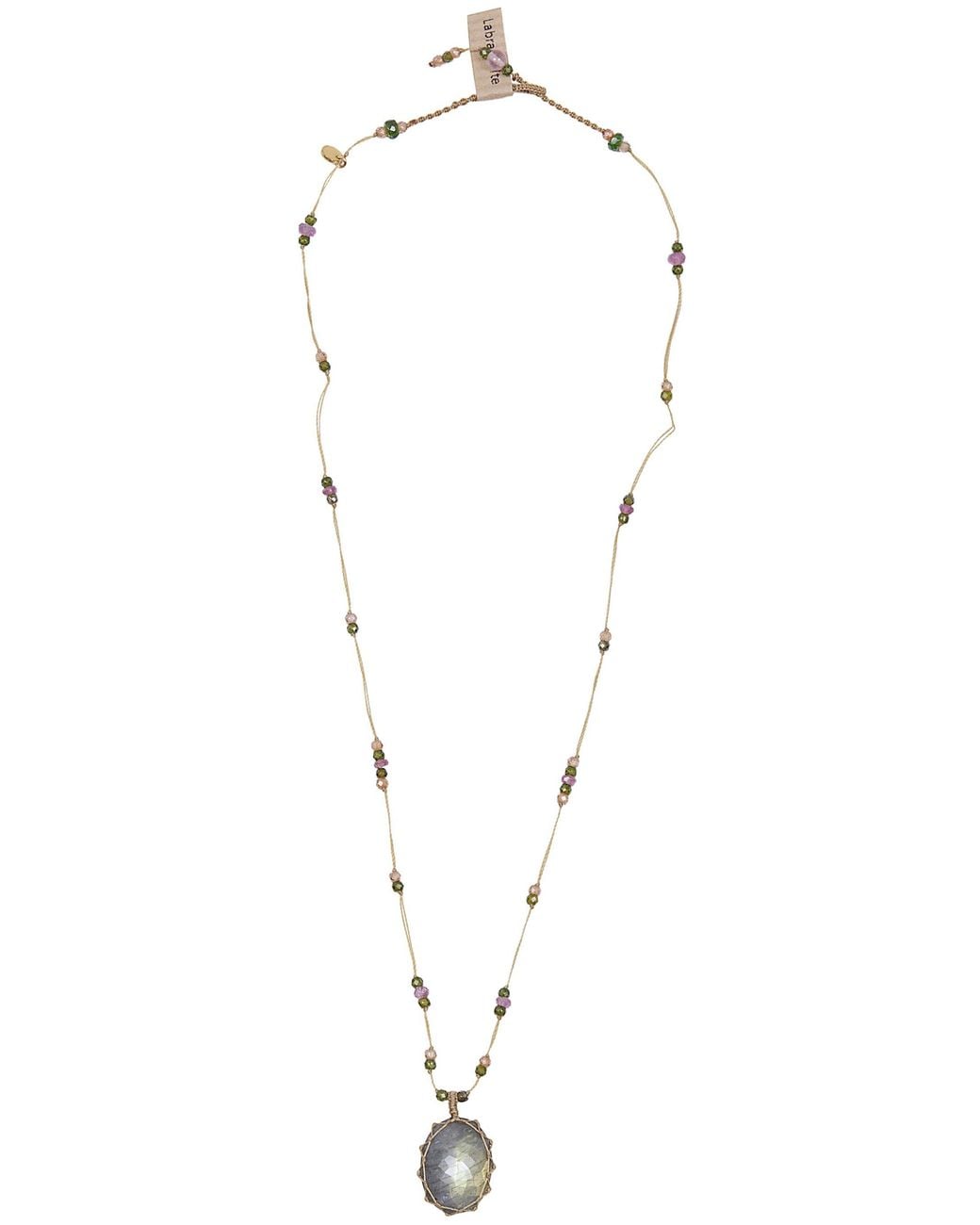 Sharing White Short "Tibetan Vvv" Pendant Necklace