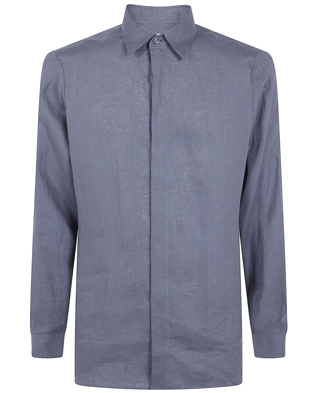 Lardini Gray Linen Shirt for men