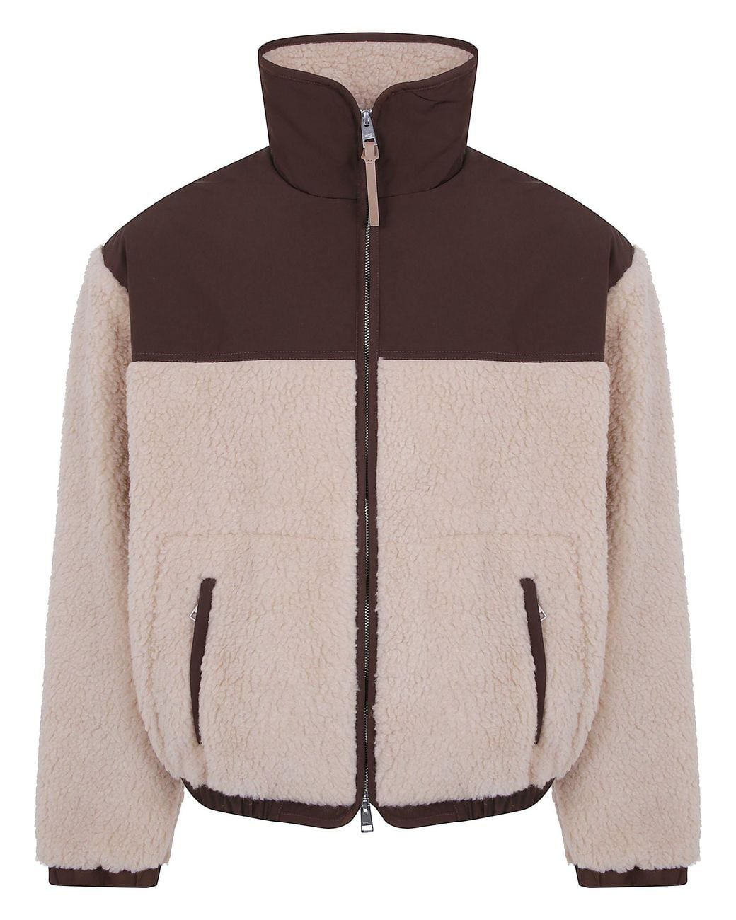 AMI Brown Jacket With Zipped Front "Zipped Jacket With N for men