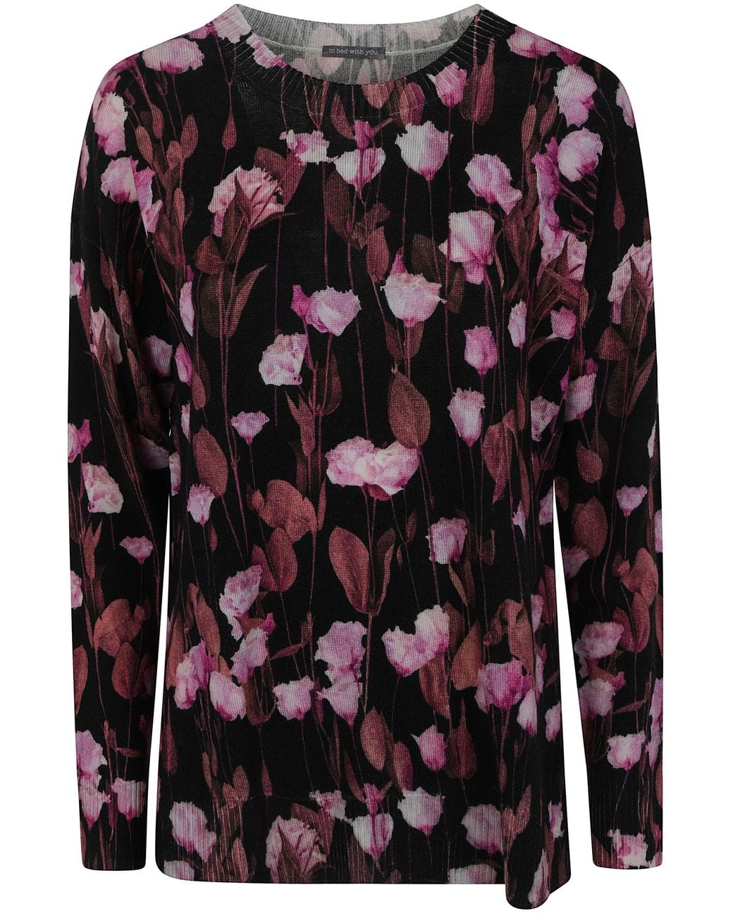 In bed with You Multicolor Sweater Floral Print "241 Floral And Geometric Print"