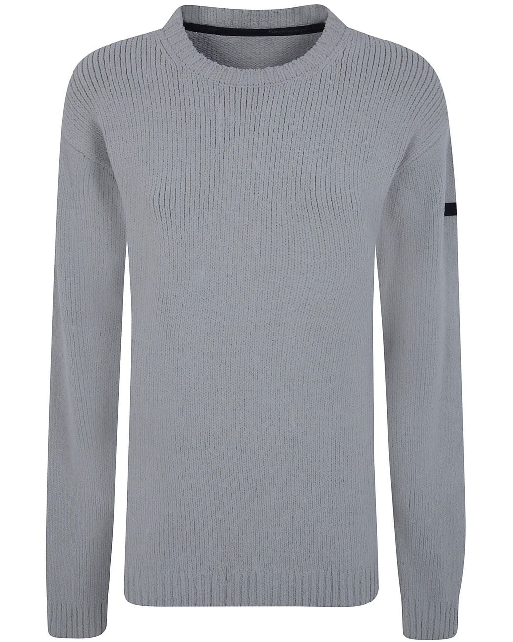 Rrd Gray Round-Knit Sweater "Cinematt" for men