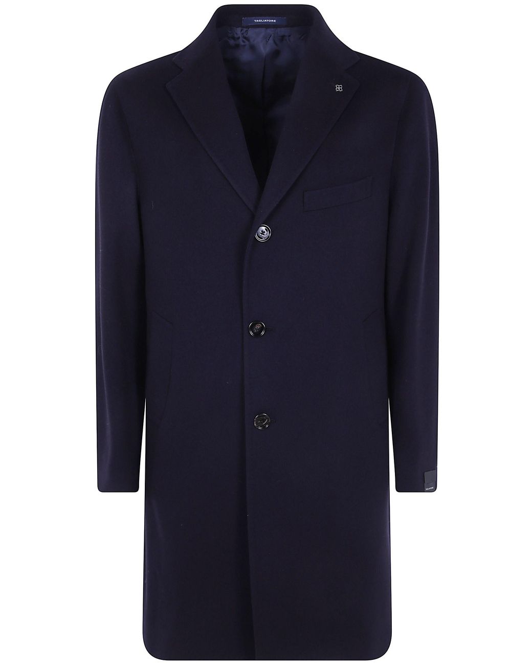 Tagliatore Blue "Medium Bruce" Coat for men
